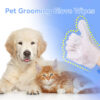 Glove shaped cleaning wipes for pet