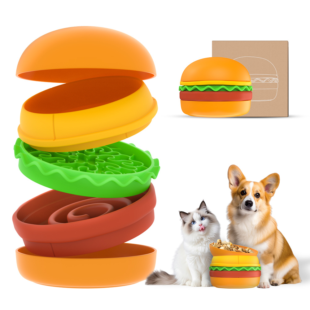 Hambuger Shaped Pet Bowl - Image 6