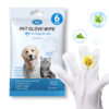 Glove shaped Cleaning wipes for pet