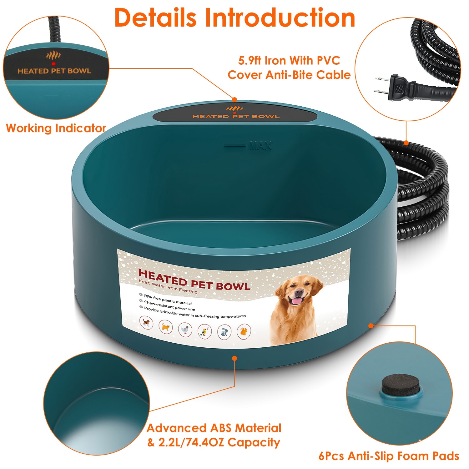heated pet bowl
