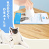 Glove shaped cleaning wipes for pet